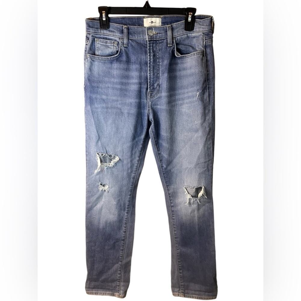 7 for all Mankind Women’s Easy Slim Distressed Jeans Size 29